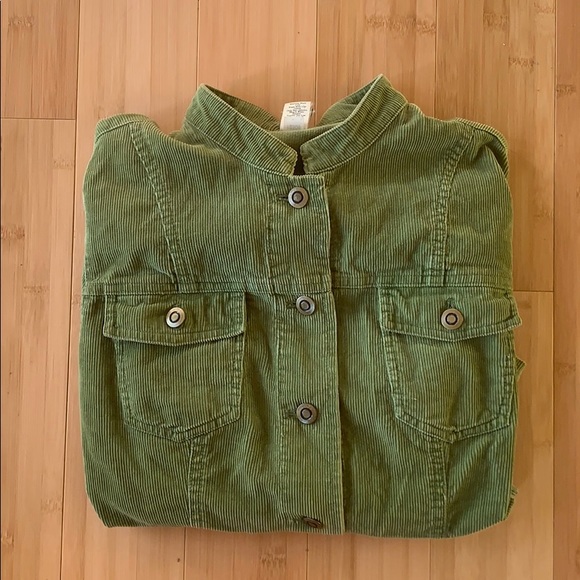 Apple green corduroy jacket Garnet Hill - Picture 3 of 13